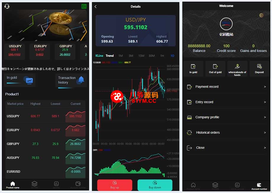 海外多语言外汇微盘微交易系统源码下载｜ThinkPHP 微交易平台