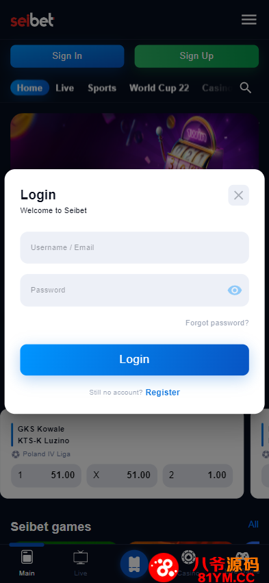 SeiBet海外PG游戏娱乐平台源码/Laravel框架/第三方API接入/双端自适应系统